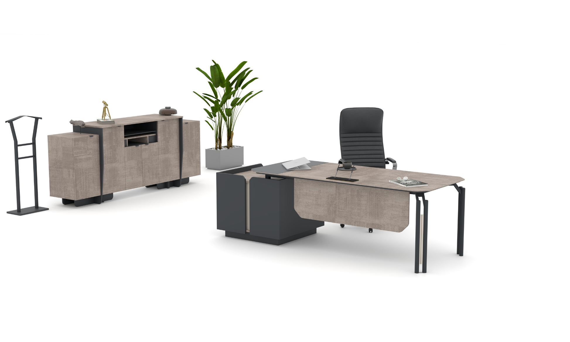 Twin Executive Desk Set