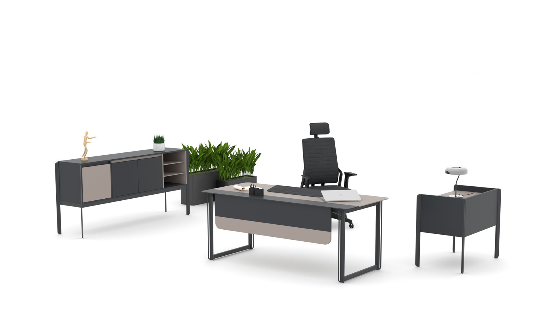 Zelve Executive Desk Set